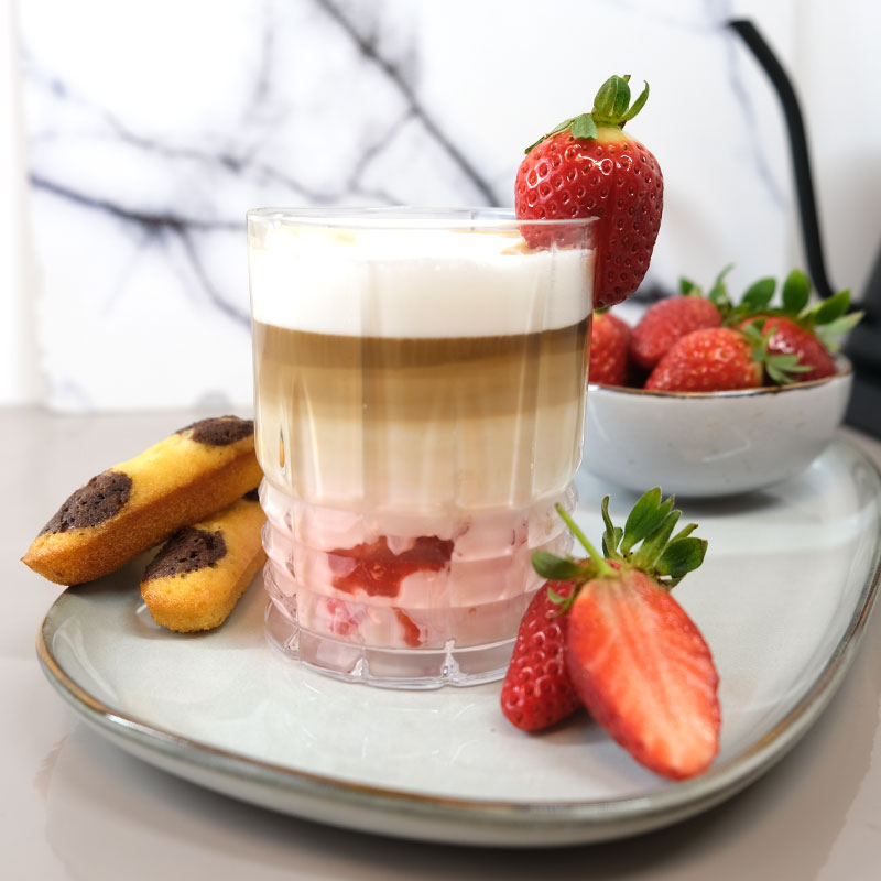 Erdbeer Latte Macchiato Erdbeer Latte Macchiato