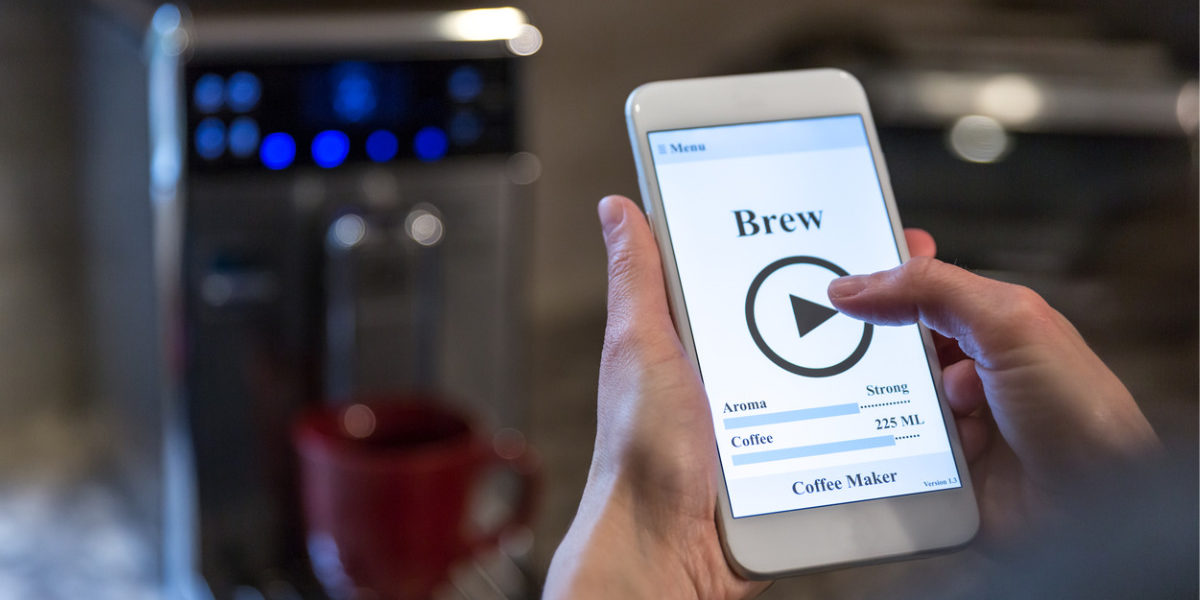 Kaffee-App Smartphone