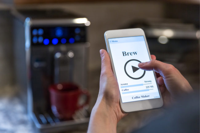 Kaffee-App Smartphone