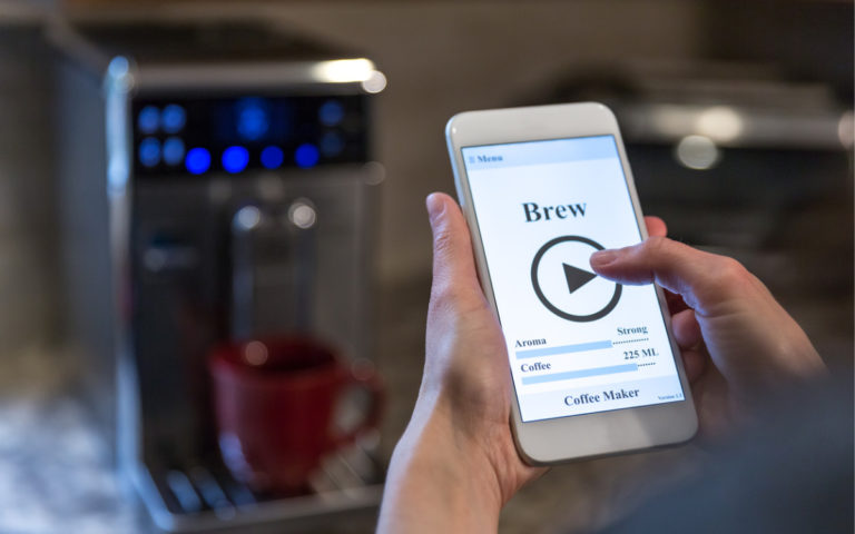 Kaffee-App Smartphone